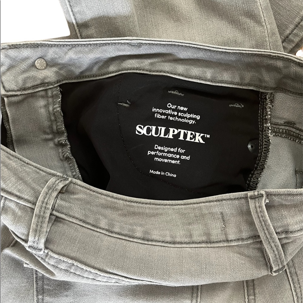 ATHLETA Sculptek Skinny Jean Gray Crop, Size 4 - Picture 6 of 7